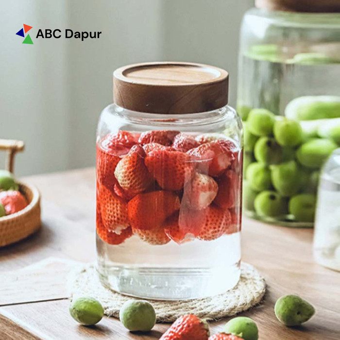 Toples Kaca Penyimpanan Makanan Glass Storage Jar - HC125