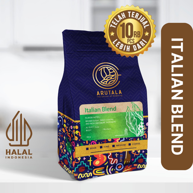 

Arutala - Kopi Blend Italian for Espresso 500 gram