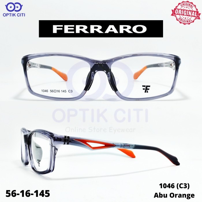 Frame Kacamata Pria Sporty Ferraro 1046 Original