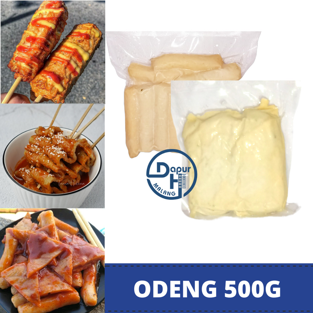 

JAJAN KOREA Odeng Eomuk & Hotbar 500 g Halal | Odeng kotak/Odeng panjang | Fish Cake-MLG