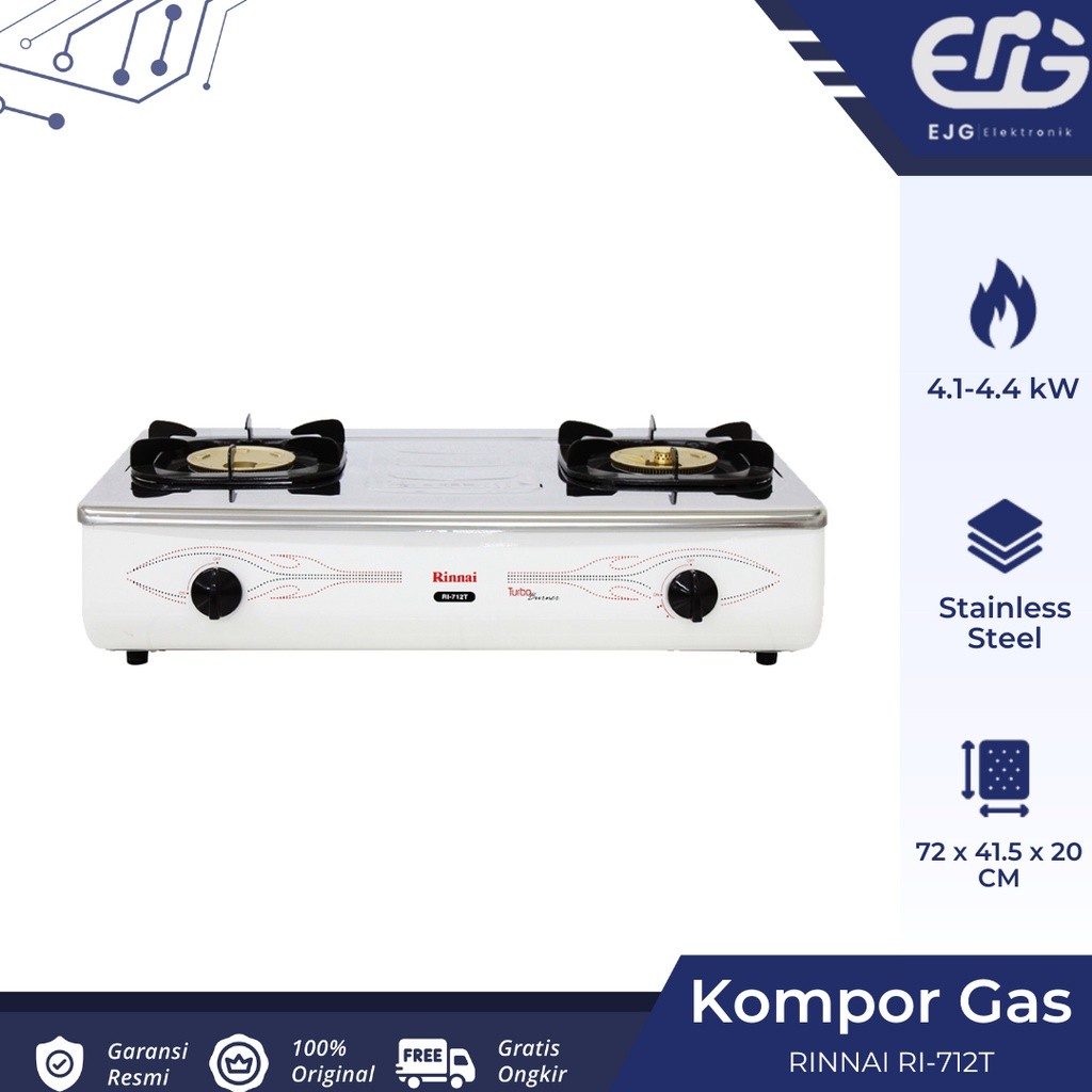 KOMPOR RINNAI RI 712T 2 TUNGKU RI 712 T