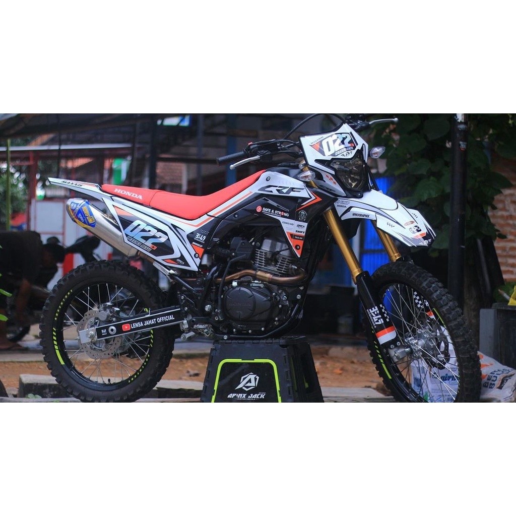 Decal CRF 150L putih /stiker crf 150L putih full body
