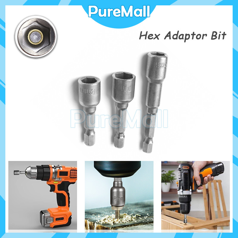 8PCS Mata Bor Roofing Magnet / Magnetic Hex Nut / Mata Sok Roofing