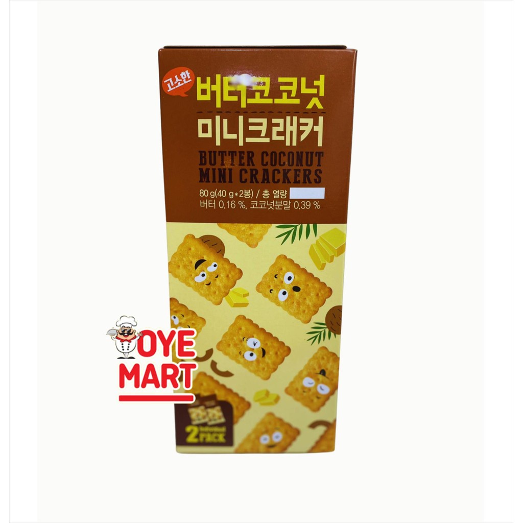 

WEIHAI BUTTER COCONUT MINI CRACKERS 80GR / BISKUIT KELAPA