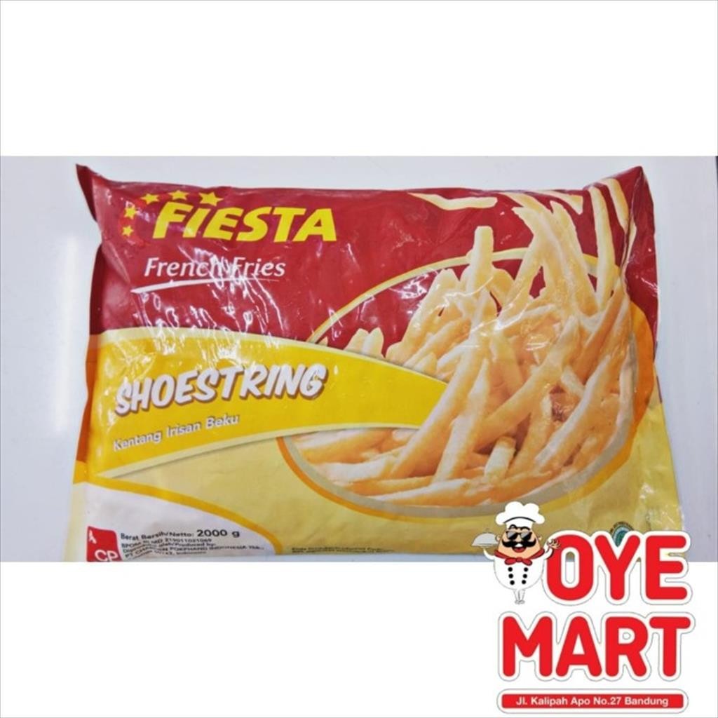 FIESTA KENTANG GORENG SHOESTRING PREMIUM (GRADE A) 2KG FRENCH FRIES