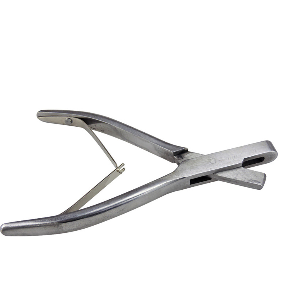 Pig Ear Plier Stainless Steel Pig Ear Punch Pliers U Shaped V Shaped Animal Ear Pliers Veterinary Ea
