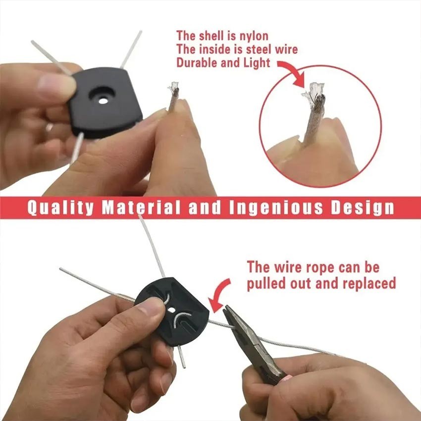 5Pcs Mesin Potong Rumput Senar Ubtuk Set Tali Pengikat Mesin Pemotong Rumput Mesin Potong Rumput