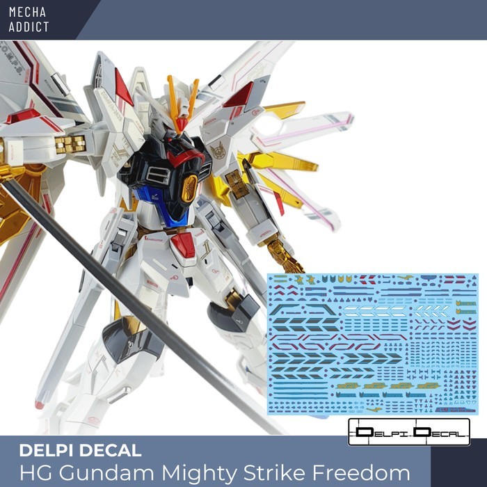 Water Slide Decal HG Mighty Strike Freedom Gundam By DELPI
