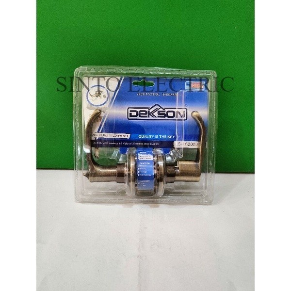 DEKSON Kunci Pintu Kamar Mandi Dekson LS T6200 BK Dekson