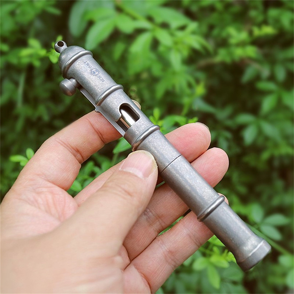 

TC4 Titanium Tactical Pen EDC Retro - Bolt Neutral G2 Signature Pen Personalized Stationary