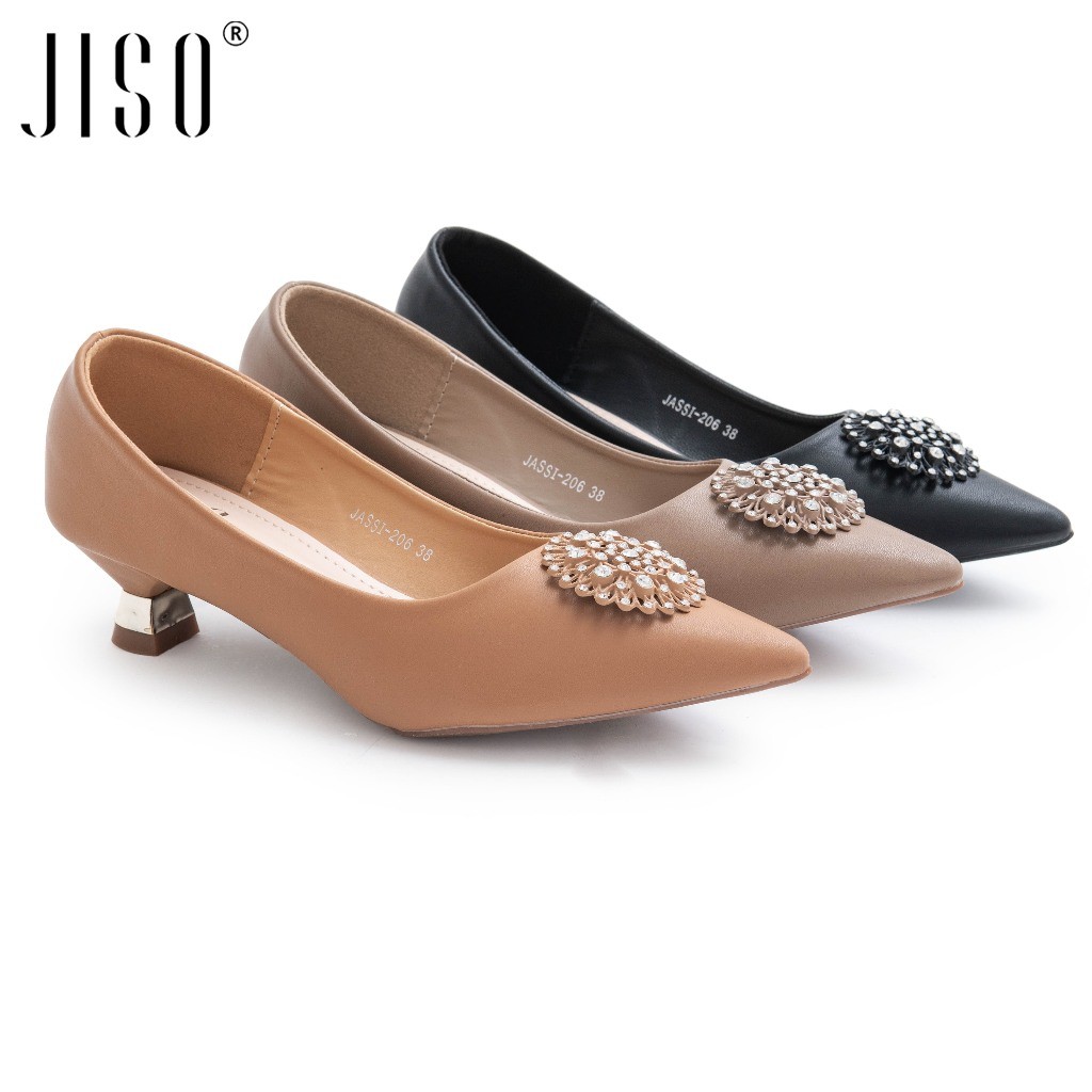 JISO RYONA JESSI-206 Sepatu Kerja Wanita Heels 4cm Import
