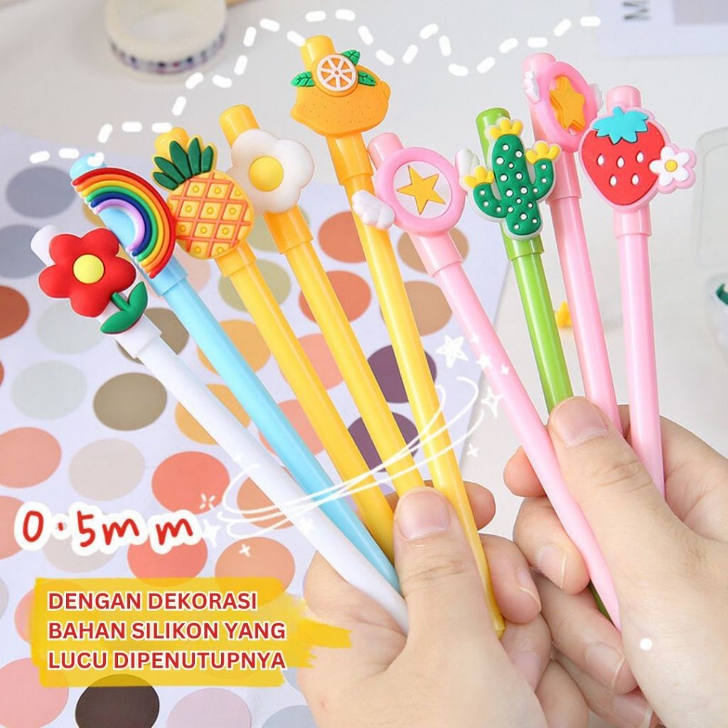 

VT - Pena Pulpen Gel Karakter Buah Lucu Anak Sekolah Belajar Cute STY7011