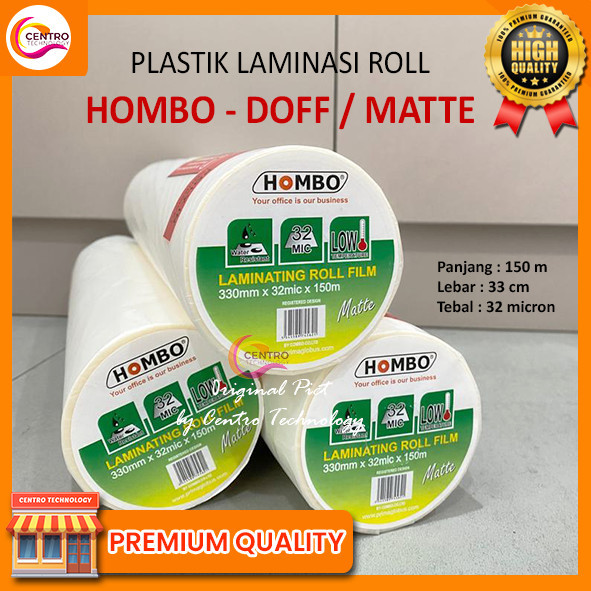 

Plastik Laminasi Roll Hombo Matte / Doff 32mic