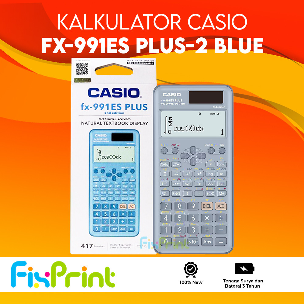 

YUH Calculator Casio fx-991 ES PLUS-2 Scientific Kalkulator Ilmiah Standar fx-991ES PLUS-2 Orinal