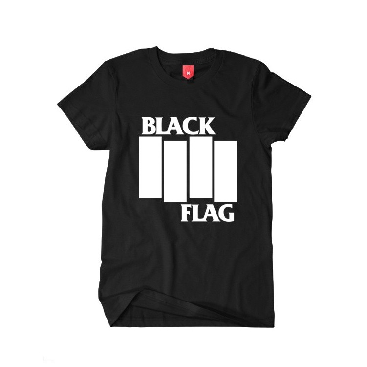 Kaos Band Black Flag Baju Distro Tshirt Musik Punk Rock Luar Negeri Pria Dan Wanita Murah