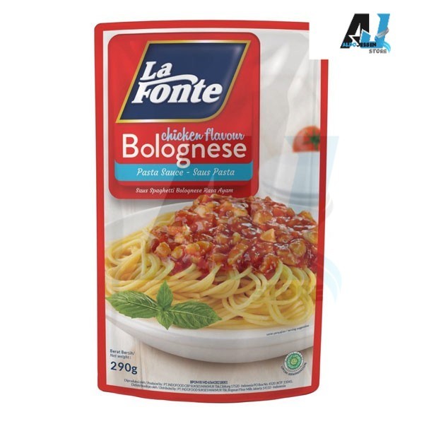 

AJS LAFONTE SAUS SPAGHETTI BOLOGNESE RASA AYAM 290 GR