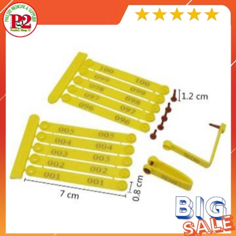 wingband segel sayap ayam PENANDA AYAM