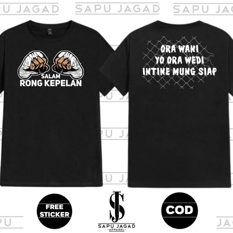 Kaos Netral Salam Rong Kepelan Ora Wani Yo Ora Wedi