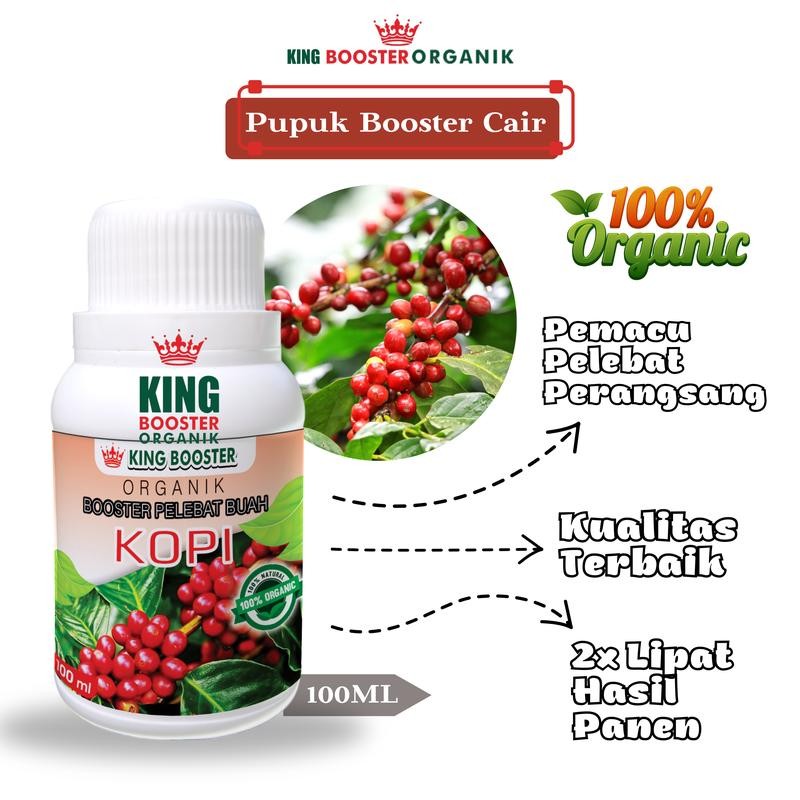 Pupuk Booster Cair Kopi (100ml)  I pupuk organik pelebat buah kopi