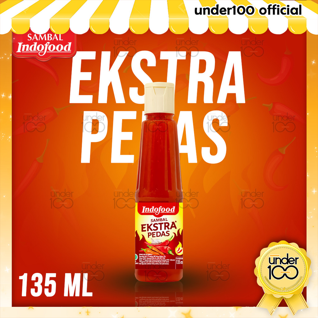 

❤ Under100 ❤ Indofood Sambal Ekstra Pedas 135 ml | HALAL BPOM