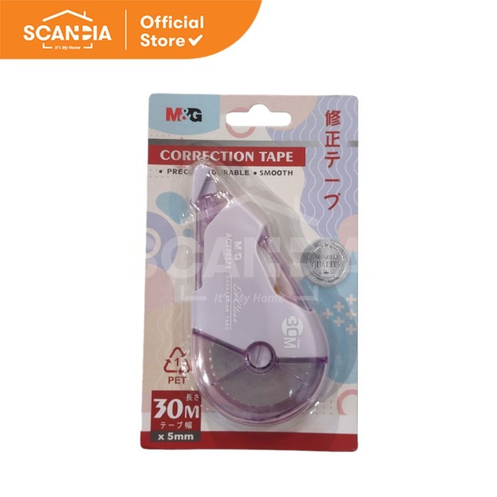 

SCANDIA Correction Tape Pastel Color 30mx5mm Purple (ACT76571)