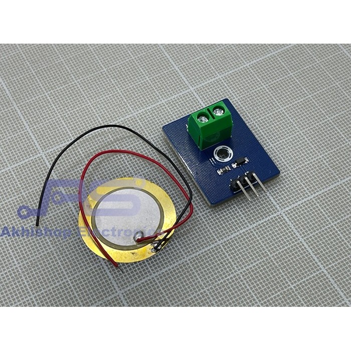 KZM Piezoelectric Piezo Vibration Sensor with Module Sensor Gerak Piezo