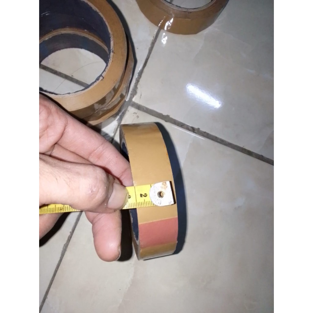 

lakban 2 cm husus coklat sekilo isolasi kecil solasiban kiloan termurah