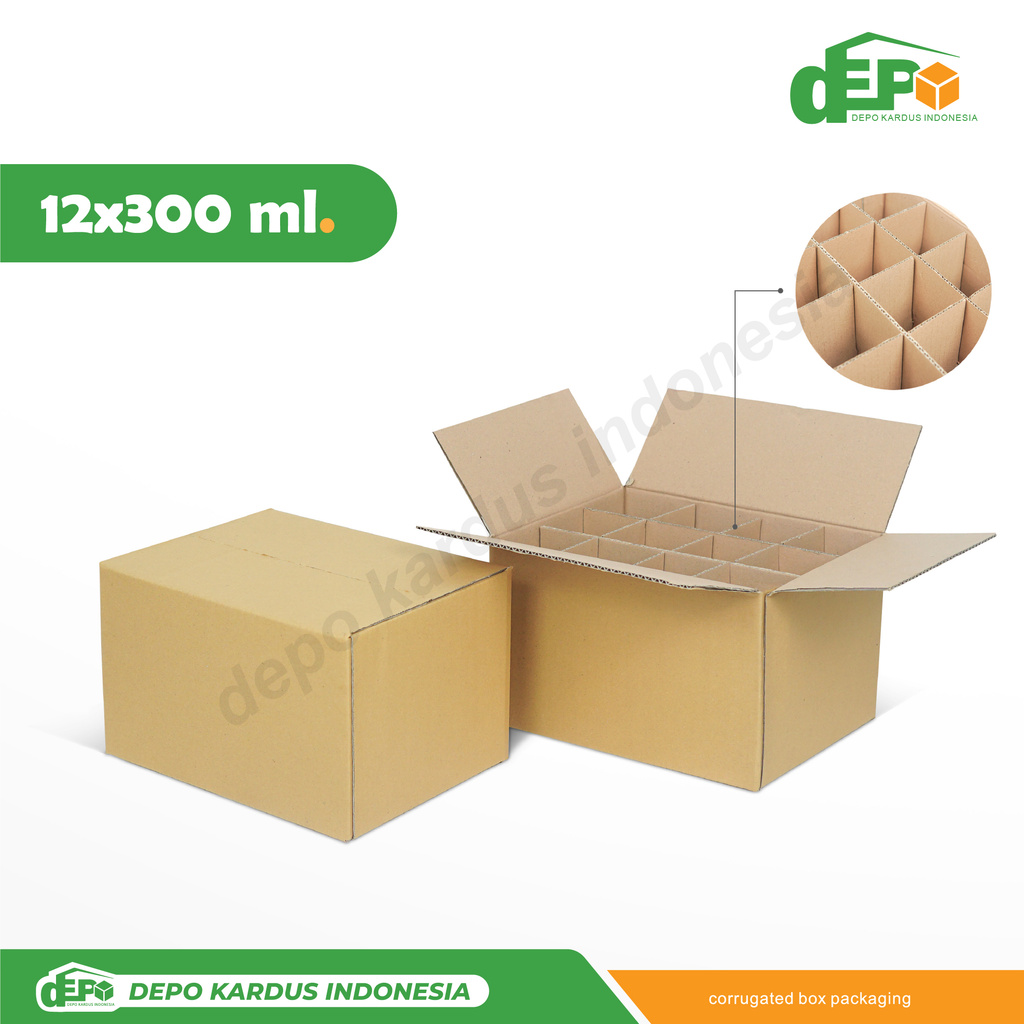 

Box 28x21x17 (12×300ml) Box/Karton/Normal/AMDK/Kardus/A1/BoxMinuman/Hampers/kemasanBotol/Tinggi17