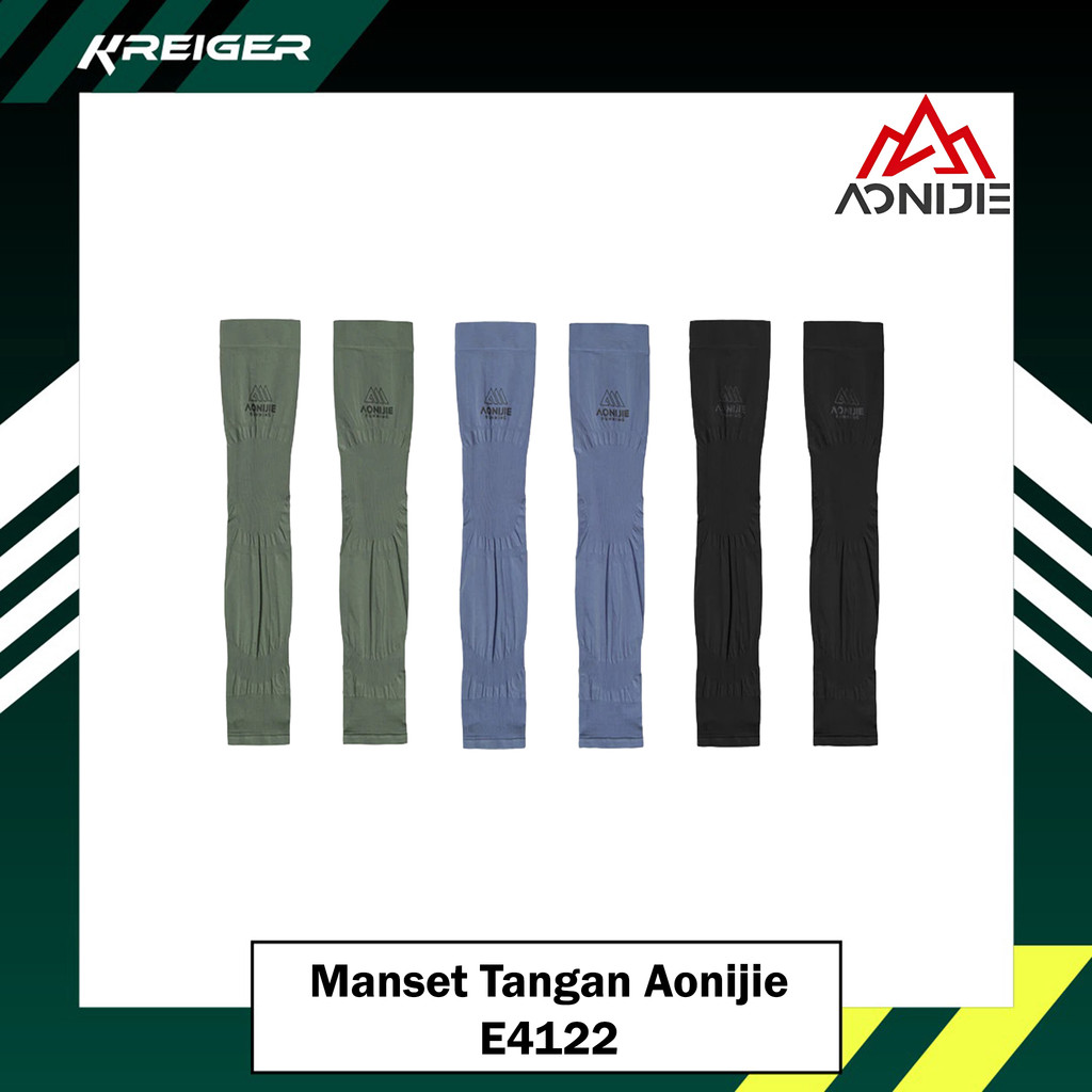 Arm Sleeve Aonijie E4122 Kaos Tangan Sun Wrist Protection Olahraga Running Lari Gowes Sepeda Manset 