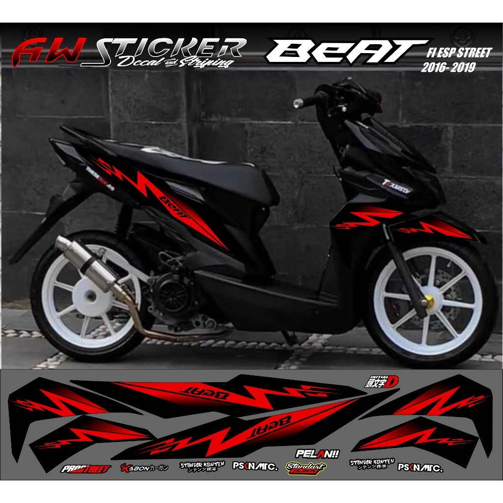 454 Striping Beat Fi Esp Beat Street 2016 - 2019 Sticker Beat Fi Esp simple