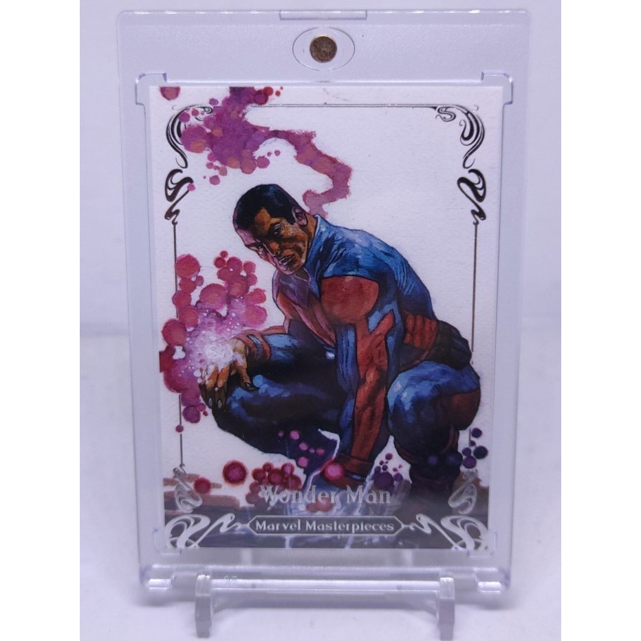 ORIGINAL Kartu Marvel Masterpieces SILVER Wonder Man AVENGERS - RARE