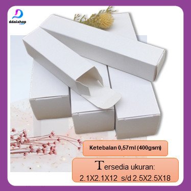 

Box Parfum Kardus Kotak Polos untuk Kemasan Botol Hampers Souvenir Dus kemasan Size 2,1 2,5