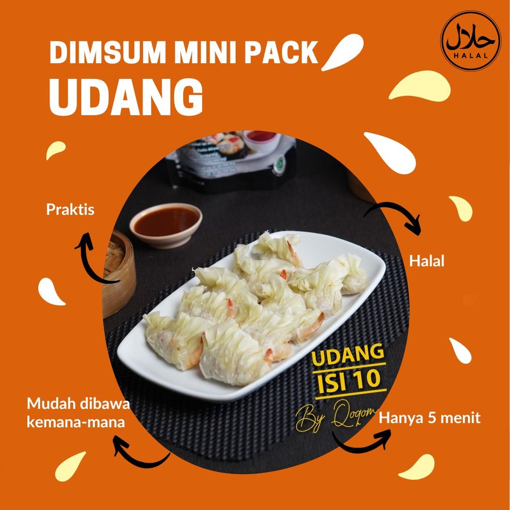 

Dimsum Frozen Food Halal Grosir Rasa Udang Premium isi 10 pcs dengan Saus Nikmat