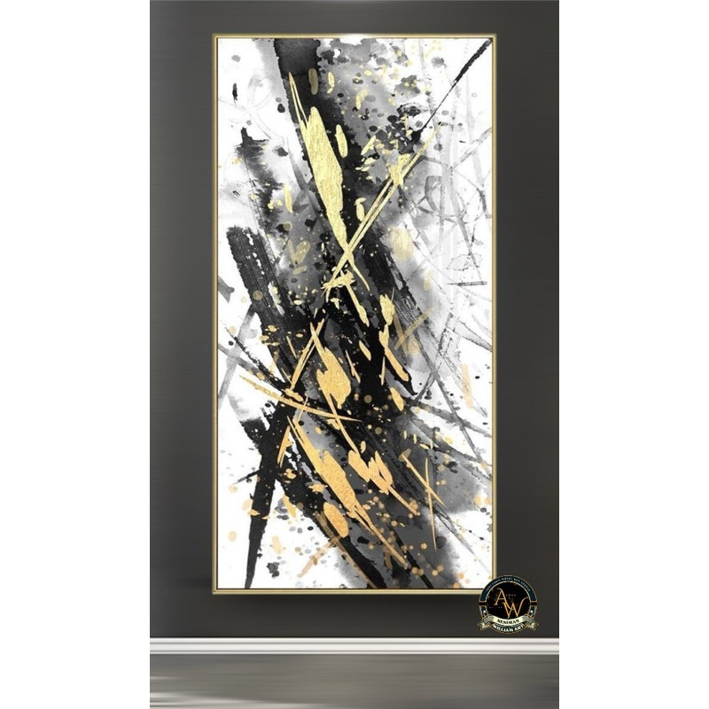 

lukisan dinding kantor modern abstract