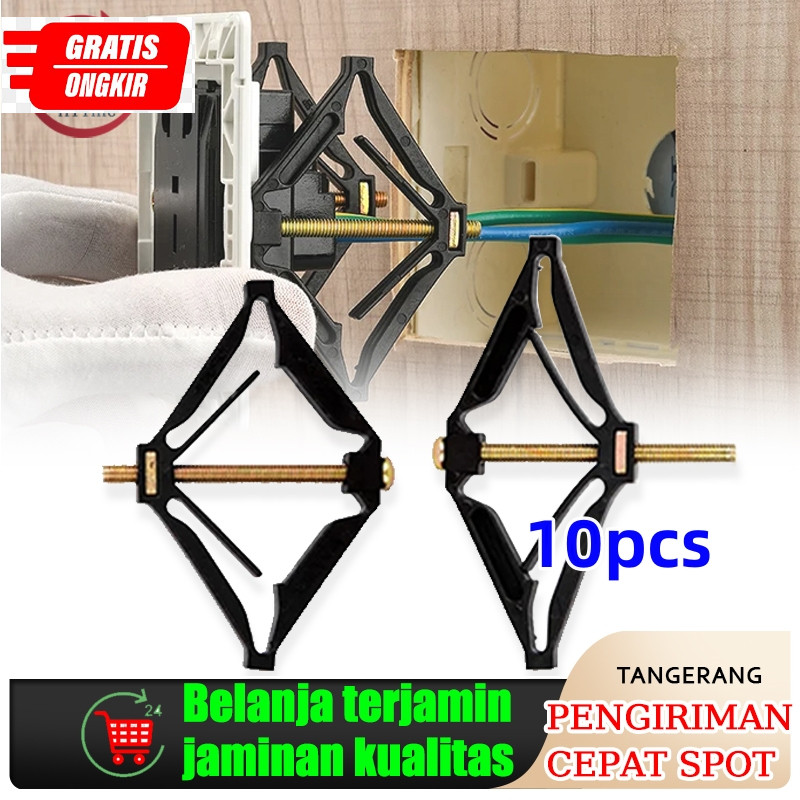 10PCS 86mm Per Dinding Tanpa Inbow Kotak Perbaikan Sekrup Steker Switch Soket Kotak Pengganti Tempel