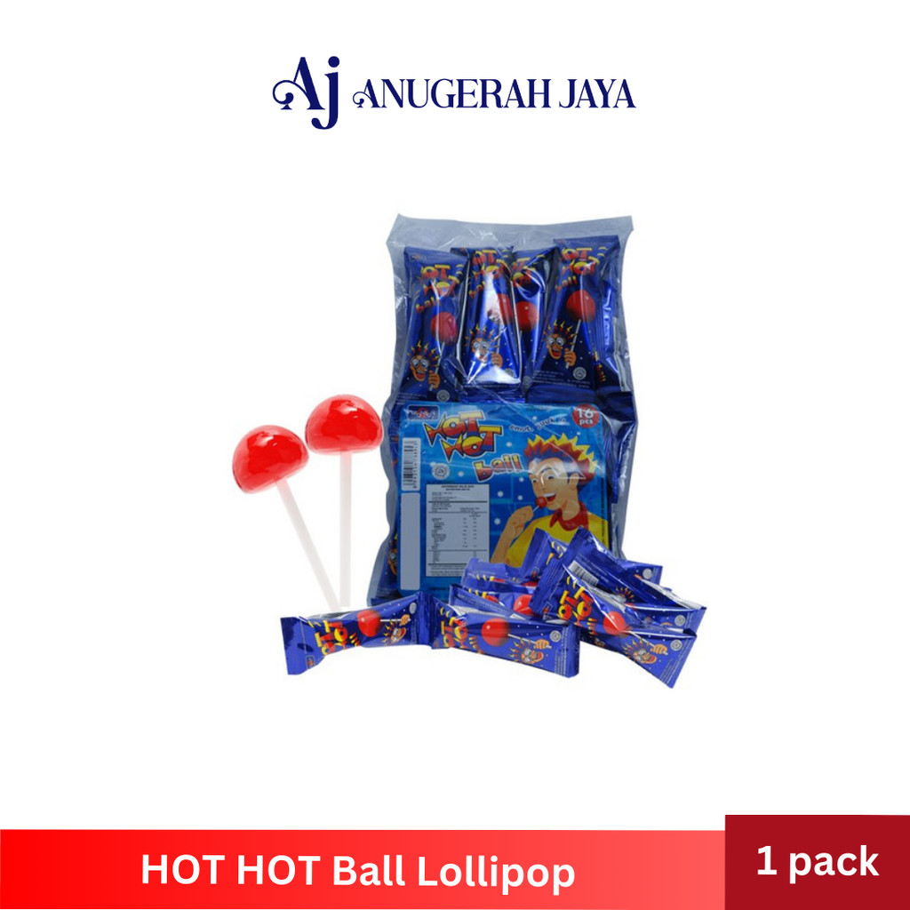 

HOT HOT Ball Lollipop Permen kojek 16 pcs