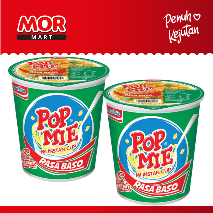 

Beli 2 Lebih Murah - POP MIE Instan Cup Rasa Baso 75 gr