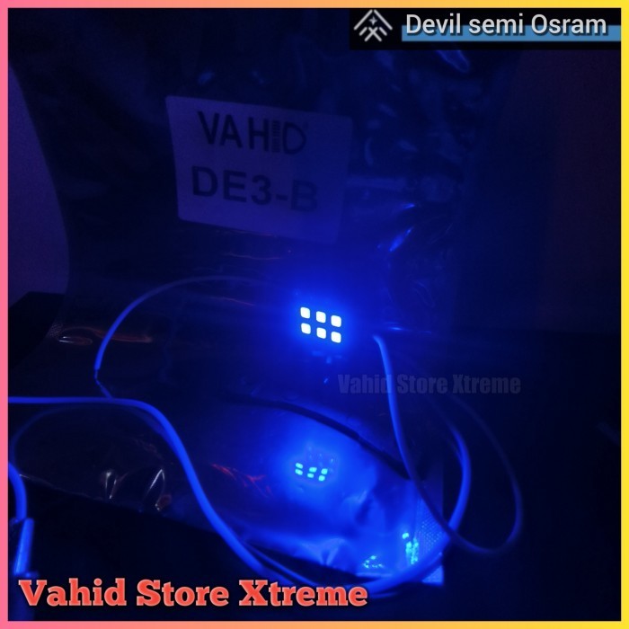 Devil Eyes Semi Osram | Auto Off Demon Eyes | Vahid original - Biru, Satuan