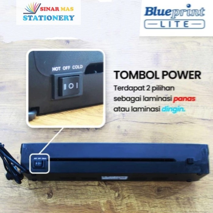 

Mesin Laminating Blueprint LM 125A Hot & Cold Mesin Pres Ukuran A4/F4