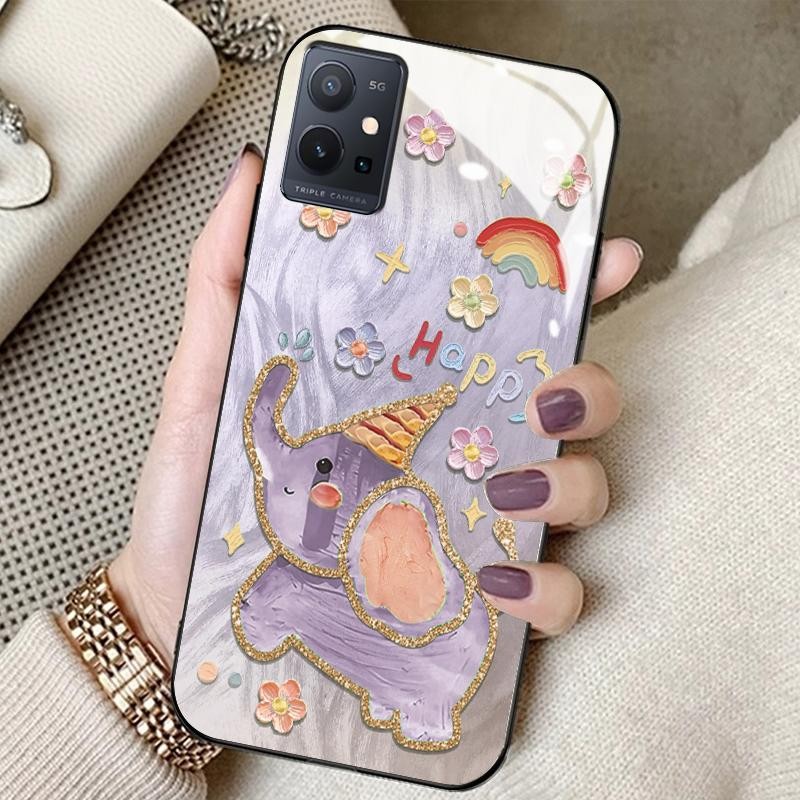 Casing Hp For Vivo T1 5G T1x 4G T2 4G T3 U10 U3x U20 U3 X50 Lite Z1 Z1i Z1 Lite Z1x Z3x Z5i Kaca Sli