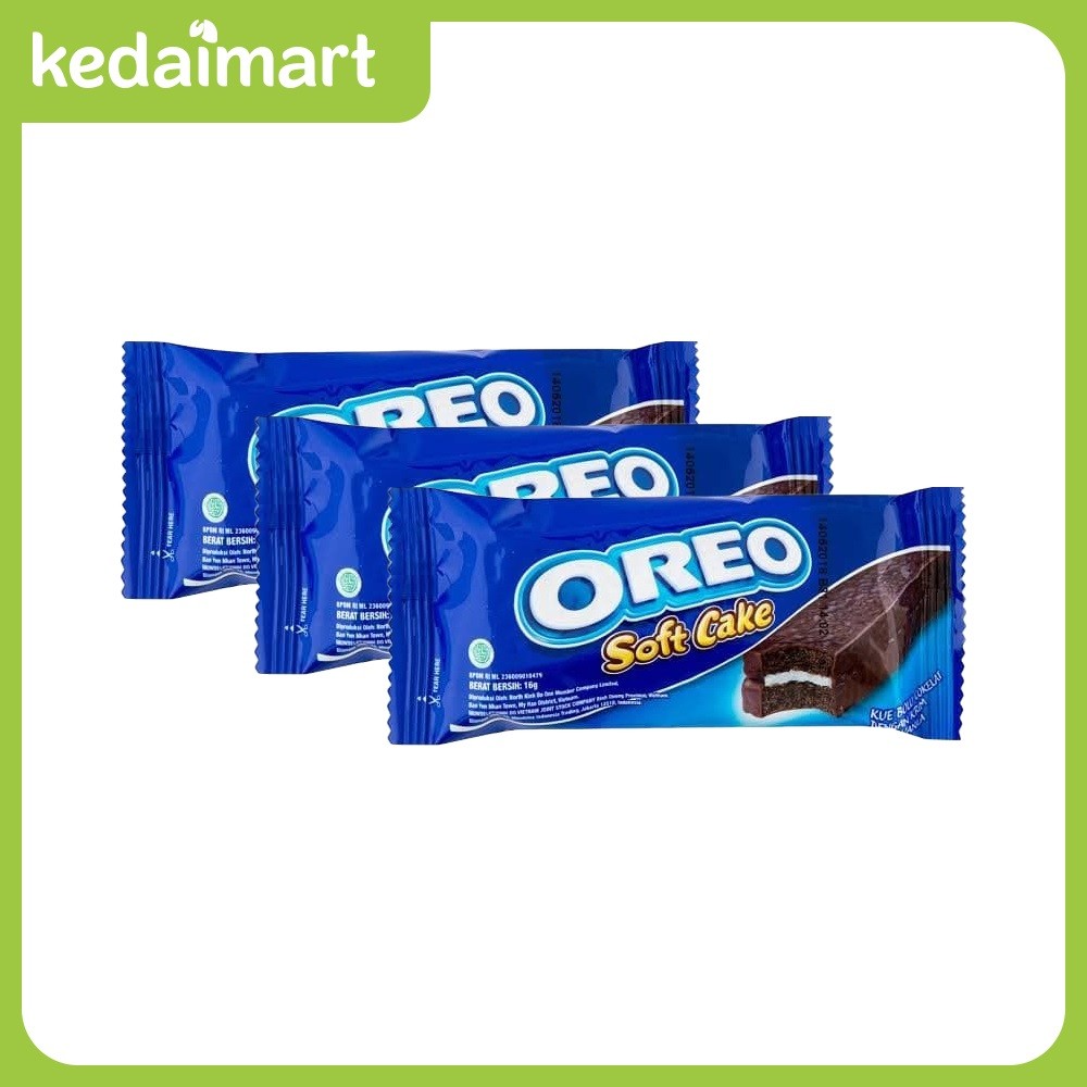 

Oreo Soft Cake Bolu Coklat Isi 3 x 16 Gram