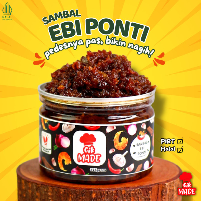 

Best-Promo SAMBAL EBI PONTI " CIK MADE " - 125 gram