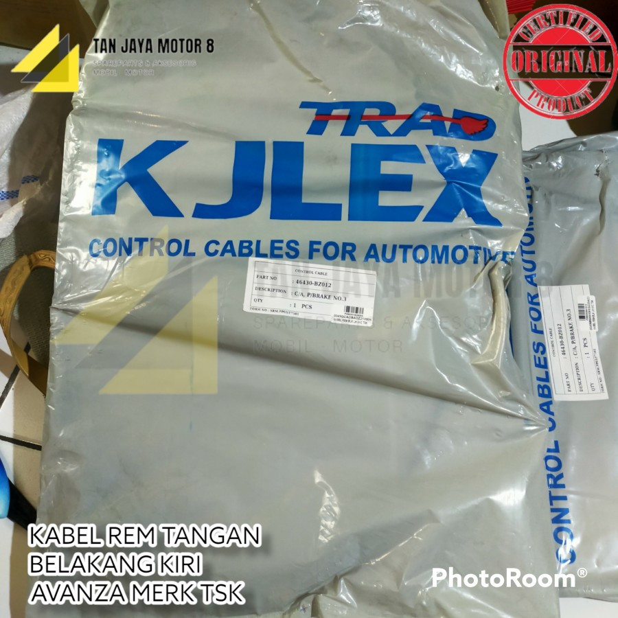 KABEL REM TANGAN BELAKANG KIRI AVANZA XENIA BAGIAN KIRI ATAU KANAN MERK TSK KJLEX