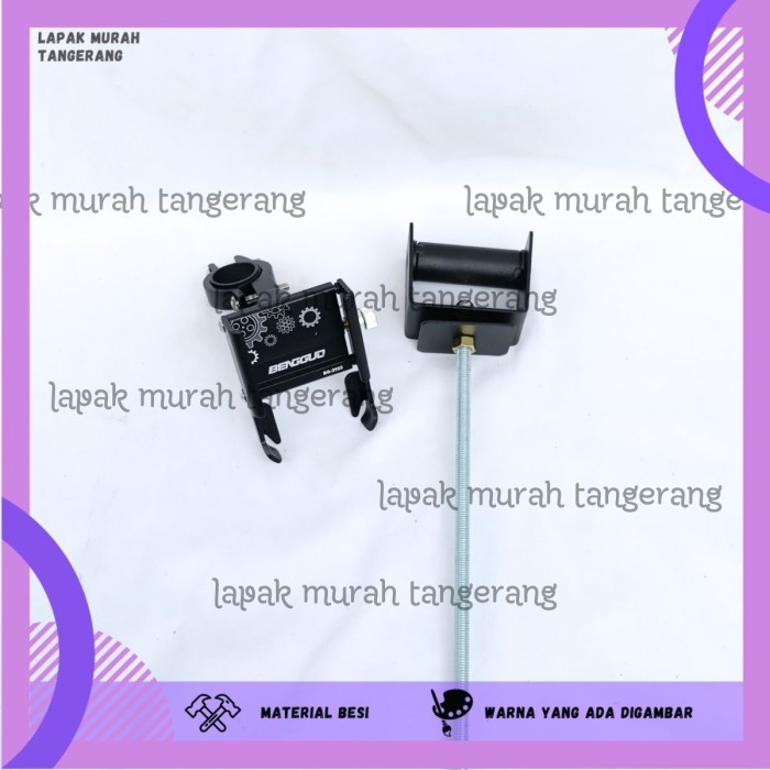 PAKET HOLDER GPS HP NINJA GSX CBR ZX25R PHONE HOLDER BG ALUMUNIUM STANG MOTOR BRAKET BRACKET BREKET 