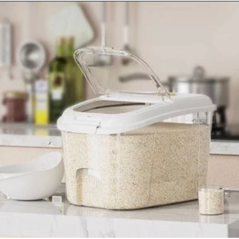 Tempat Beras 10-15kg - Dispenser Beras Tempat Penyimpanan Beras BONBOX