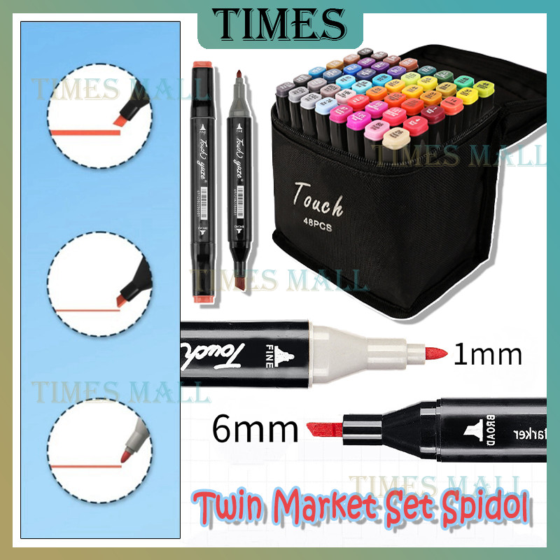 

Warna Dual Side Fine Art Brush Pen Animation Marker Set Sketsa/Spidol Dual Side Fine Art Brush /Marker Set Animation Markers / Spidol Stabilo 12 24 48 80 Warna