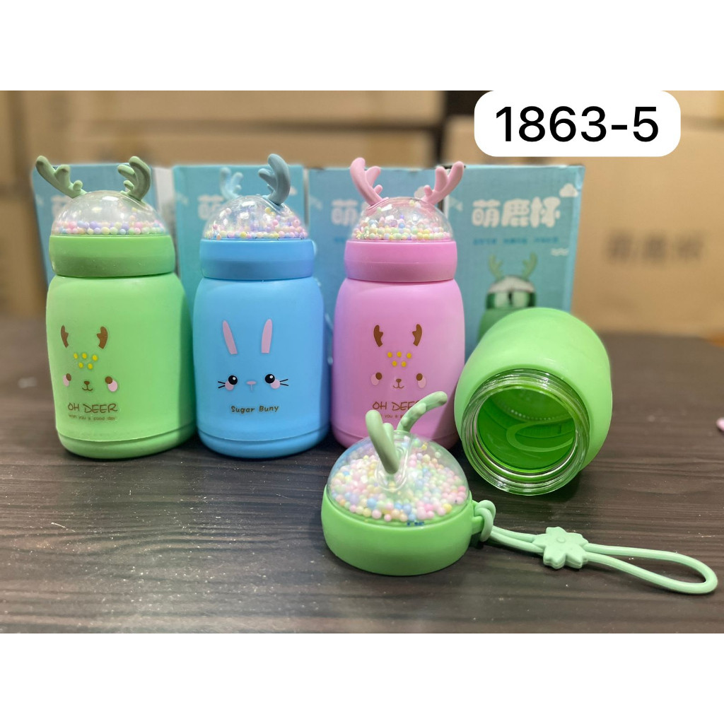 Botol kaca 1863 Botol Minum Tanduk Rusa