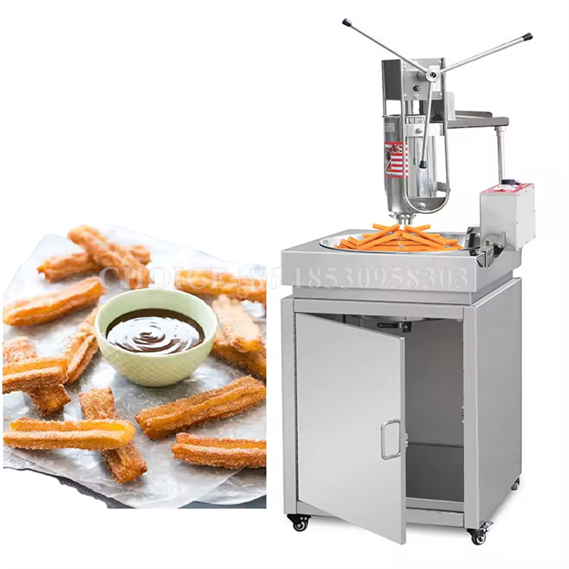 Vertical Commercial Catering Electric Churros Machine with Fryer Spanish Churro Maker Fryer Churros 