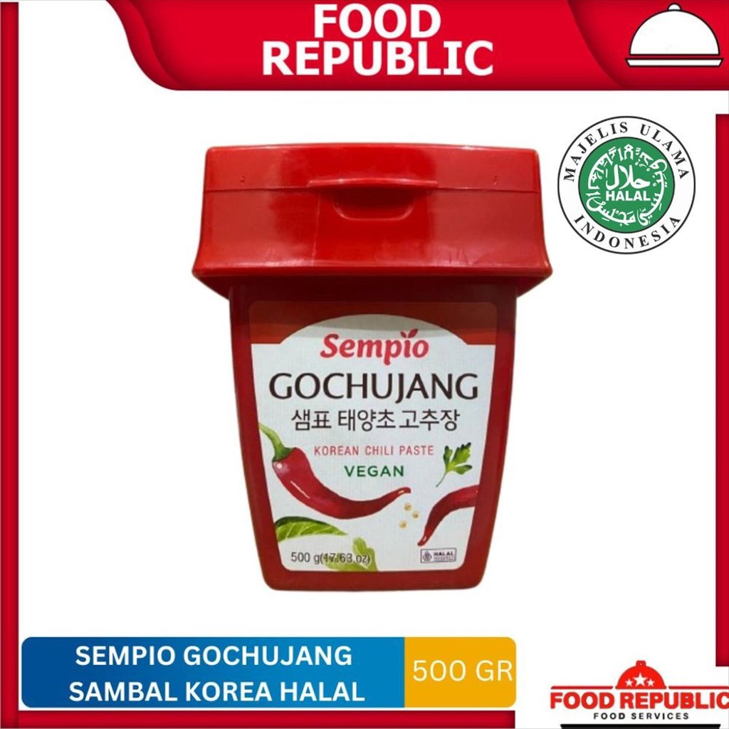 

Sempio Gochujang Halal 500 gr Sambal Gochujang Pasta Korea Saus Saos Hot Pepper Paste