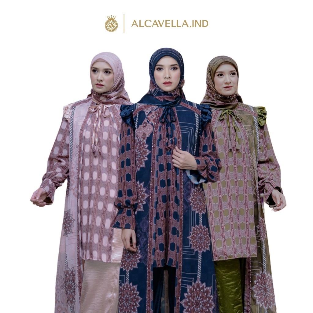 Alcavella - Maisyara One Set | Setelan Baju Wanita Muslim Outfit Elegan Nyaman